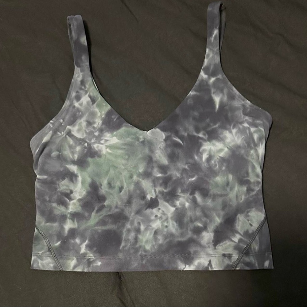 lululemon athletica Tie-Dye Tank Top in Gray and Green
